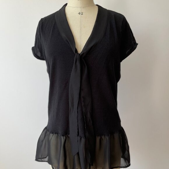 Icone Silk Blend Lavallière Top - Picture 5 of 8